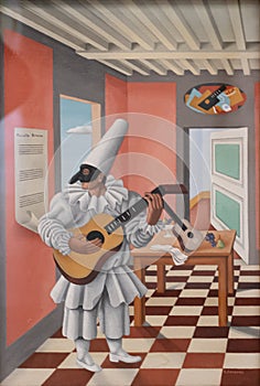 Pierrot, 1923 painting by Gino Severini